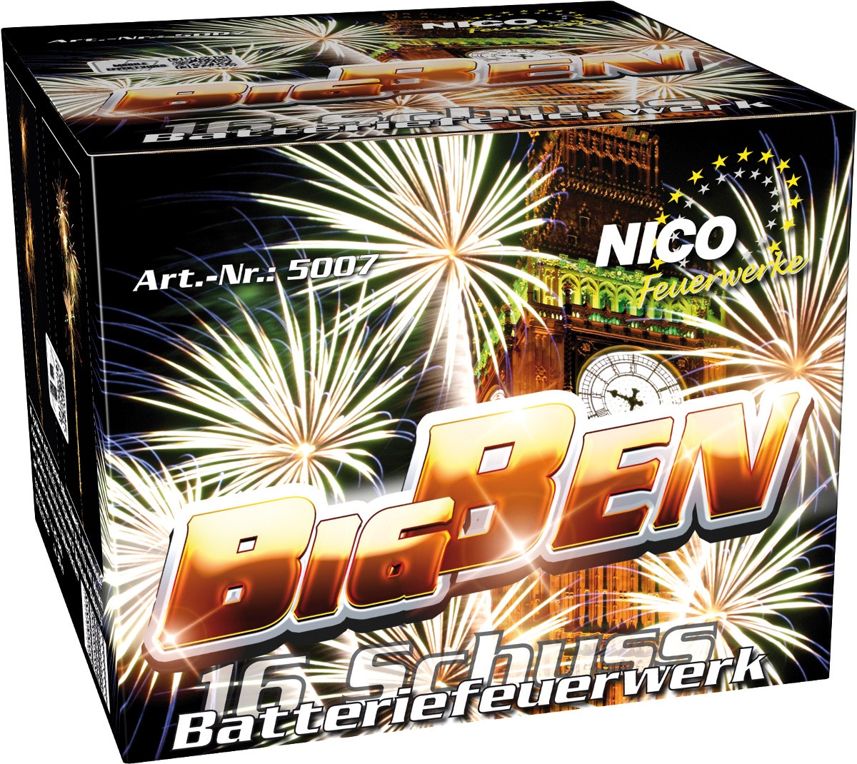Batterie Feuerwerk Big Ben 16 Schuss