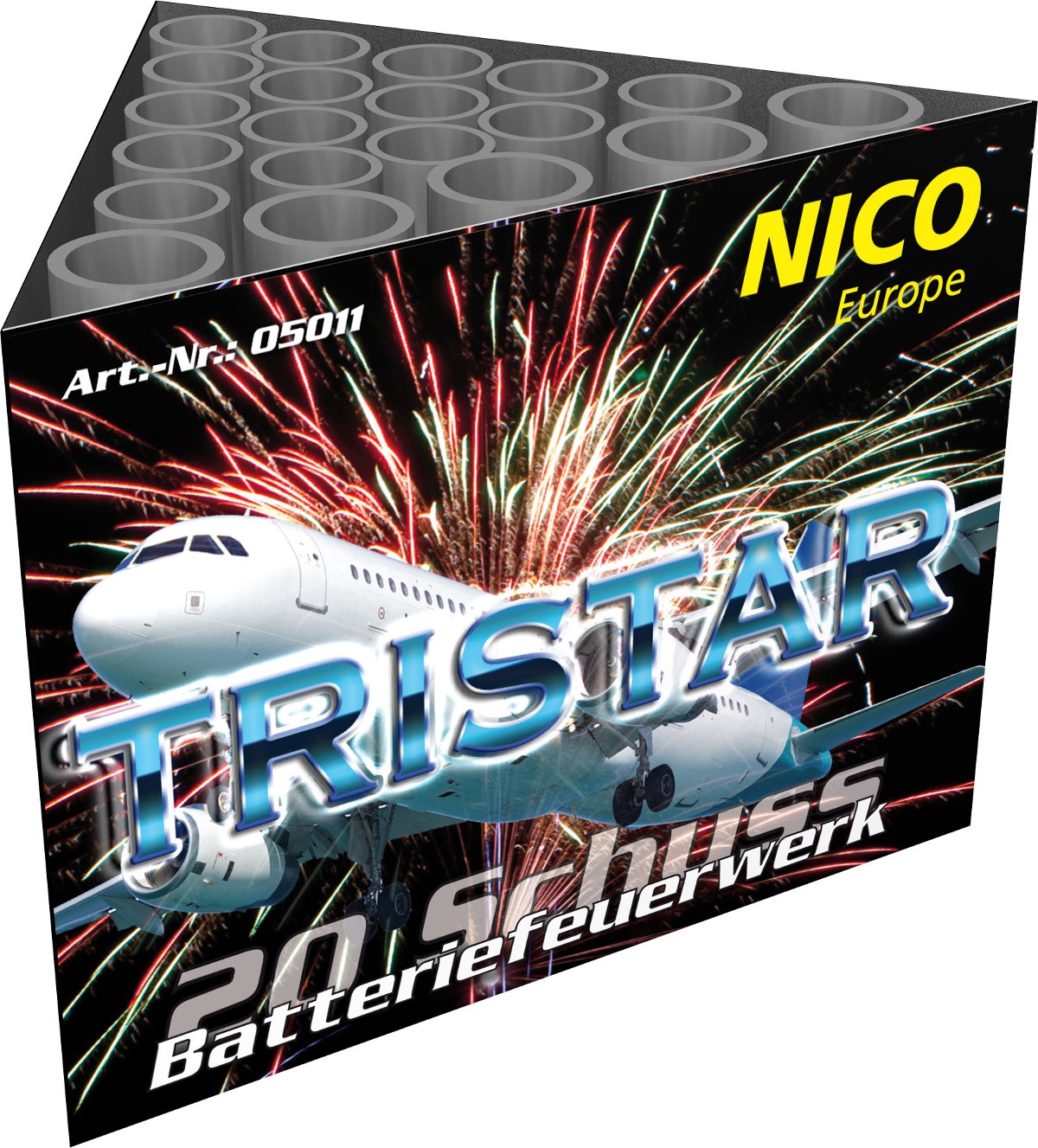 Batteriefeuerwerk Tristar 20 Schuss
