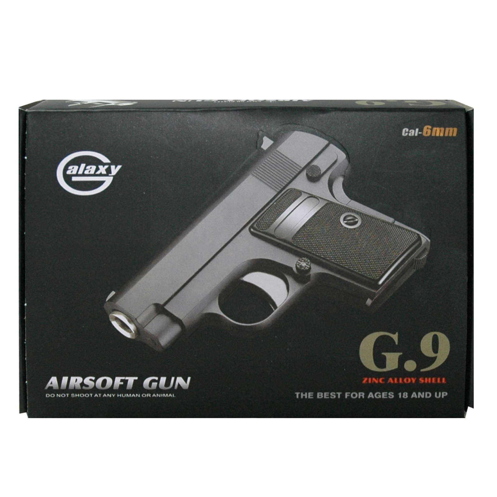 G9 Airsoft, Inklusive Munition, schwarz 6er magazin