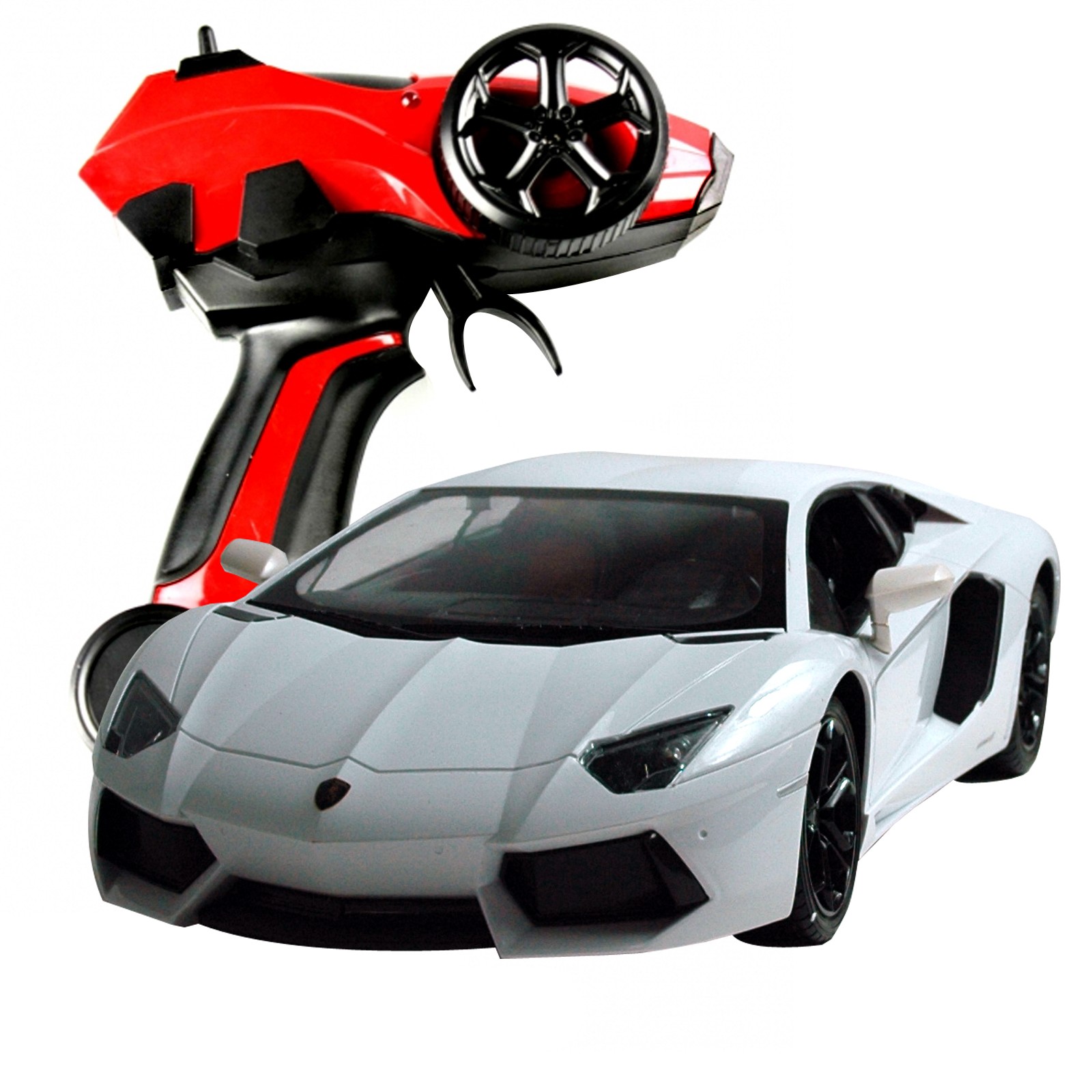 RC Lamborghini, weiß mit Pistolen Fernsteuerung Maßstab 1:10