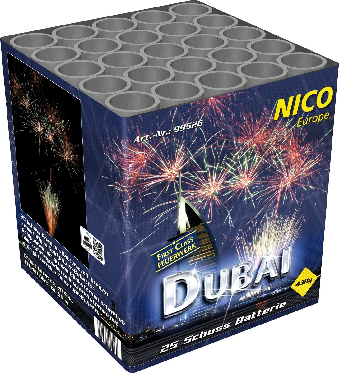 Batterie 25 Schuss Dubai Feuerwerk