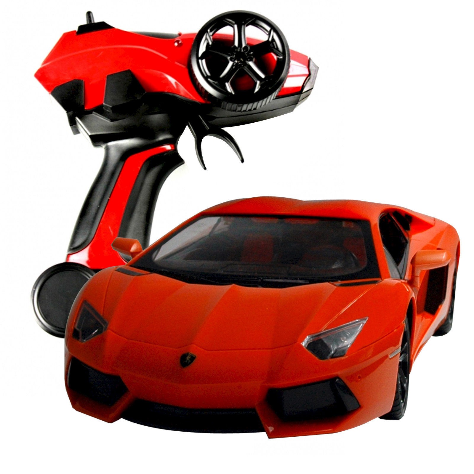 RC Lamborghini, orange LED mit Pistolen Fernsteuerung