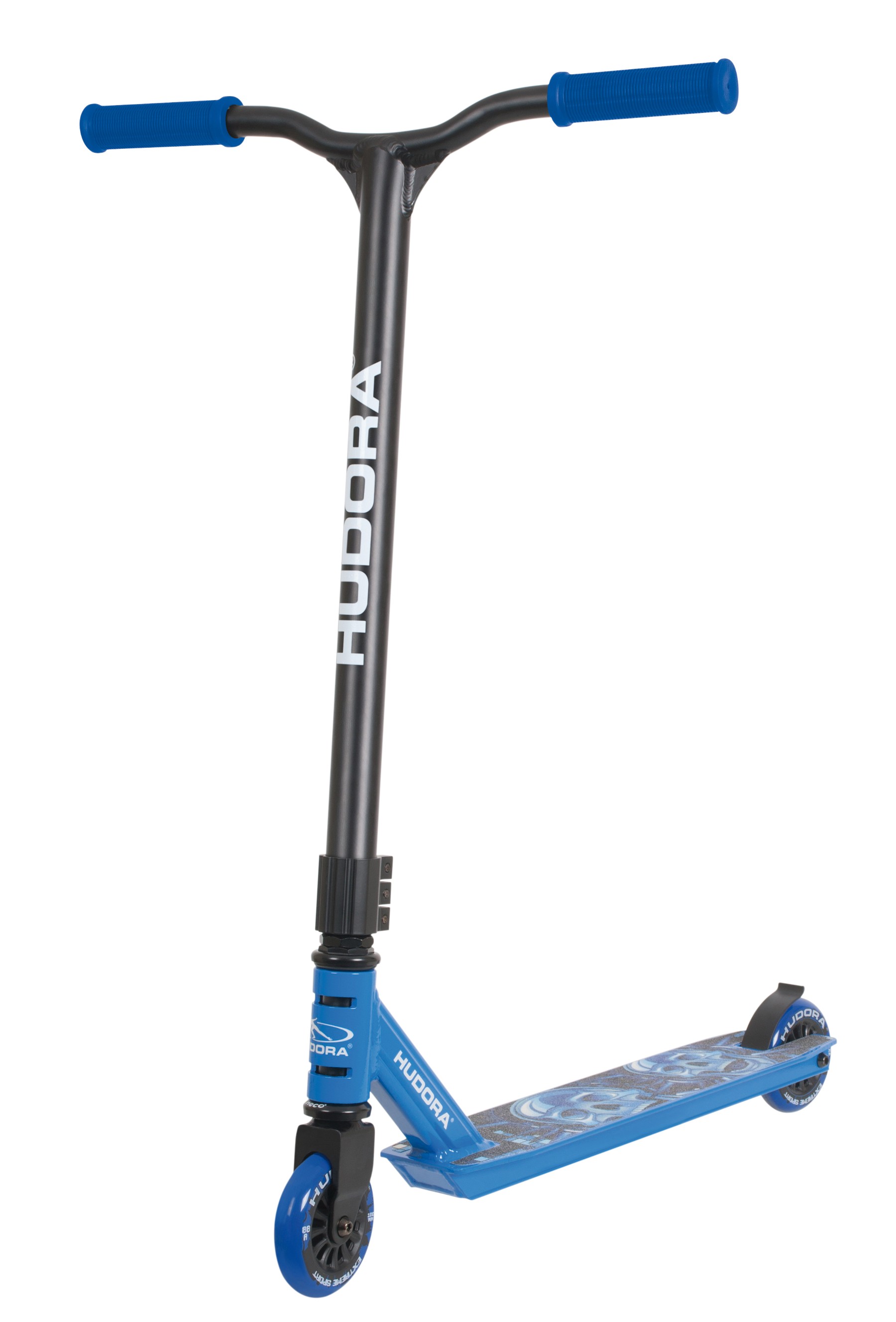 Blauer Stunt Roller T5 Alu