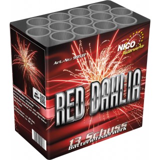 Batterie Feuerwerk Red Dahlia 13 Schuss